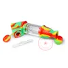 Colorful Wasp Smoking Silicone Hookah Bong Pipes Converted Herb Tobacco Filter Glass Waterpipe Bubbler Oil Rigs 10MM Tip Quartz Nails Straw Cigarette Holder