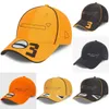 2023 Nieuwe F1 Driver Racing Cap Formule 1 Team Race Mens Baseball Cap Car Fans zomer Casual sportmerk gebogen caps outdoor Sun hoed