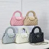 Designer Bags Shoulder Bag Women Luxurys Leather Diamond Lattice Purses Envelope Classics Metal Chain Tote Bags