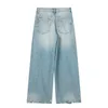 Jeans pour femmes 2023 Denim Pantalons Femmes Jambe large pour taille haute Baggy Femme Streetwear Vintage