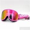 Skibrille Original Poc Marke Retina Doppelschichten Anti-Fog Große Maske Brille Skifahren Männer Frauen Schnee Snowboard Klarheit 220214 Drop Deli Dhz57