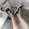 Dress Shoe Split Toe Ninja Tabi Canvas Sneakers Woman Lace Up Casual Vulcanized Flats Ladies Round Luxury 231129