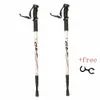 SKI BULES 2PCS/PARY 135 cm Aluminium na świeżym powietrzu Przeciw szoku do spacerów teleskopowych Trekking Bilks Ultralight Walking Canes 231124