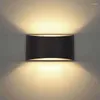 Wandlampen moderne led marmeren glazuur slaapkamer decor long sconces badkamer licht retro mount lamp schakelaar