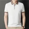 Herren T-Shirt Designer Poloshirt mit Revers Herren neues großes lockeres schnell trocknendes kurzärmliges T-Shirt festes Sommerkleid