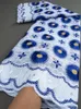 Tyg Blue African Cotton Fabric 2.5yards Nigerian Swiss Voile Lace Tyg i Schweiz For Women Wedding Party Sying Ty3183 231129