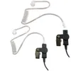 Earpiece 6350 7550 6550 XPR 7350のMotorola for Acoustic TubeとPTT MIC（LR Earmolds+Earを使用した2つのラジオワークシートーキーヘッドセット