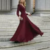 Casual Dresses Elegant Ladies Party Formal Office Lady Clothes Clubwear Bandage Evening Bodycon Women Long Sleeve Dress