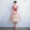 فساتين الحفلات Starry Sky Dresses 2023 Summer Host Student Small Red Bridmaid Toast Vality