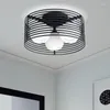 Plafondlampen IWHD drie hoofden LED -verlichtingsarmaturen Modeglas verlichting voor woonkamer Home Luminarias Para Teto