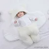 Mantas para envolver al bebé, saco de dormir para recién nacido, manta envolvente, suave y cálido forro polar, manta para vestir infantil, saco de dormir de algodón para recién nacido, ropa de cama gruesa