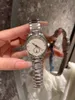 Top lüks tasarımcı markası beyaz moda bayanlar kuvars saat 34mm 316 ince çelik omg tarzı safir ayna.