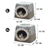 Cat Beds Furniture Warm Pet Dog Bed Soft Nest Dual Use Sleeping Pad Winter Cozy Kennel For Small Dogs Cats Puppyvaiduryd