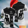 Hommes Polos Fléchettes Amoureux Cadeau Feu Boomerang Personnalisé 3D Complet Imprimé Hommes Mince Polo Col À Manches Courtes Street Wear Casual Tee-9