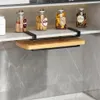 Dish Racks Under Cupboard Paper Towel Rags Hanger Cutting Board Pot Cover Holder Storage Shelf Kitchen Hanging Organizer Rack with Hooks 231124