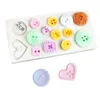 New Button Silicone Mold Kitchen DIY Cake Baking Tool Fudge Biscuit Chocolate Decoration Clay Plaster Button Shape Silicone Mold