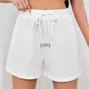 Women's Shorts Women'S Casual Sports Bottoms Hot Pants Homewear Elastic Waist Poets Solid High Waisted Leg Leisureyolq