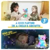 Pluche oplichtend speelgoed 30 cm gloeiend LED-speelgoed Kat pop Muzikaal gevuld Kawaii Slapen Sierkussen voor meisjes Slaapliedjes Dieren Kinderen Kinderen 231130