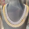 مخصصة جميع الأحجام 8 مم/10 مم/12 مم/13 مم/14 مم/15 ملم ICED Out VVS1 Moissanite Miami Cuban Stain