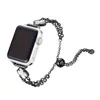 Convient pour Apple Watch bracelet Apple fleur de prunier bracelet en acier inoxydable Apple bracelet à double chaîne