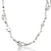 Chaînes Ventfille Silver Couleur Opal Collier pour femmes fille liquide Lava Star Bijoux irréguliers 925 Timbre Cadeau d'anniversaire Dropshippping