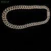 Sterling Silver Large Cuban Chain Necklace Vvs Moissanite Diamond Link Iced Out Hip Hop Jewelry