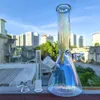 9 tum Rainbow Reflect Glass Bong Reting Hookah Water Pipe Bubbler + Glass Bowl