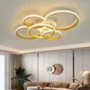 Ceiling Lights Modern Led Lamp For Living Room Bedroom Study Indoor Black/Gold Finished 90-260V