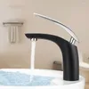 Bathroom Sink Faucets Modern Style Black/Silver Brass Faucet Single Hole Basin Cold Water Mixer Taps Torneira