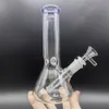 8 inch Glass Bong Thick Water Pipes Smoking Hookah Bubbler with Downstem 14mm Bongs.