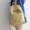 Backpack Simple School For Teenage Gilrs Laptop Student Bag Waterproof Nylon Fashion Girl Knapsack Women Bookbag192N