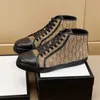 Designer di lusso Classici Qualità Uomo Scarpe casual Mocassini Stampa Sneaker Ricamo Scarpe da ginnastica in tela Scarpe da tennis con piattaforma alta e bassa Scarpe da ginnastica espadrillas