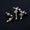 女性と男性のための1 5mmミニ小さなスタッドイヤリングReal 925 Sterling Tine Tiny Round Gold Piercing Ear Fine Jewelry241T