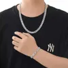 Uomini hip-hop da 10 mm con certificati Gra 925 Sterling Silver Vvs Moissanite Cuban Collana Diamond Cuban Link Chain