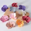 Decorative Flowers Lovely Phalaenopsis Flower Head Artificial Butterfly Orchid DIY Wedding Christmas Decoration Shooting Props Accessories
