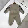 Luxury winter baby Tracksuit Doll Bear Pattern kids designer clothes Size 90-150 Plush insulation children hoodie and pants Nov25