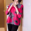 Women's Jackets 2023 Autumn And Winter Pleated Print Coat For Women Arrival Temperament Lapel Cardigan Top