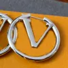 Tasarımcı Kolye Küpe Kadınlar İçin Büyük Çember Hoop Gümüş Küpe Lüksler Tasarımcıları Mektup V Sudralar Hediye D2202112Z266V
