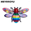 Brooches MEYRROYU Zinc Alloy Material Bee Shape For Women High Quality Colorful Honeybee Lady Pins Brooch On Clothes Bags