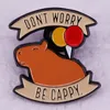 Broches Grappige Capybara Emaille Pin Reversspeldjes Voor Rugzakken Leuke Dingen Aktetas Badges Kleding Sieraden Accessoires Gift