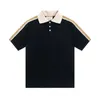 Designer Summer Women T Shirt High Edition Classic Retro Shirt Polo Collar Sleeve Dress T-shirt unisex