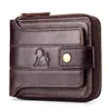 Portafogli Laoshizi-Cartera de Cuero Genuino Para Hombre Billetera Rfid Multifuncion Bolso Almacenamiento Monedero Tarjetero240M