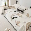 Housses de chaise Fleurs colorées Canapé Serviette Couverture Tout usage Moderne Simple Housse de canapé Tissu Double face Anti-chat Scratch Canapé Housses Q231130