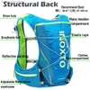 Outdoor Bags Running Hydration Vest Backpack Men Women Outdoor Sport Backpacks Trail Marathon Jogging Hiking Rucksack With Water Bag Flask Q231130