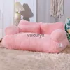 Camas para gatos Muebles YOKEE Cama de lujo Sofá cálido súper suave para perros pequeños Desmontable Lavable Antideslizante Gatito Cachorro Casa para dormir Suministros para mascotasvaiduryd