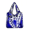 Borse portaoggetti TOADDMOS Hawaiano Blu notte design tribale Per donna Borsa shopping Riutilizzabile Poliestere Shopping Casual Casa Quotidiano Organizzatore di giocattoli