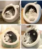 Cat Beds Furniture Deep Sleep Bed Cartoon Pet Foldable Removable Washable Sleeping for Small Dog Mat Bag Cave Catsvaiduryd2