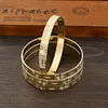 Bangle Adult Size 4PCS 65MM 9K Gold Color Hig Quality Top Sale Cute Bracelet Jewelry Flower Girl Birthday Party Gift