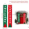 Decorações de Natal Qifu Porta Banner Feliz Decoração para Enfeites de Casa Xmas Feliz Ano 2021 Navidad Natal 201028 Gota Entrega Jardim Dhx9g