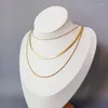 Chaînes Collier Femme Multicouche Titane Acier Polyvalent Pendentif Clavicule Bijoux De Mode Pour Fille